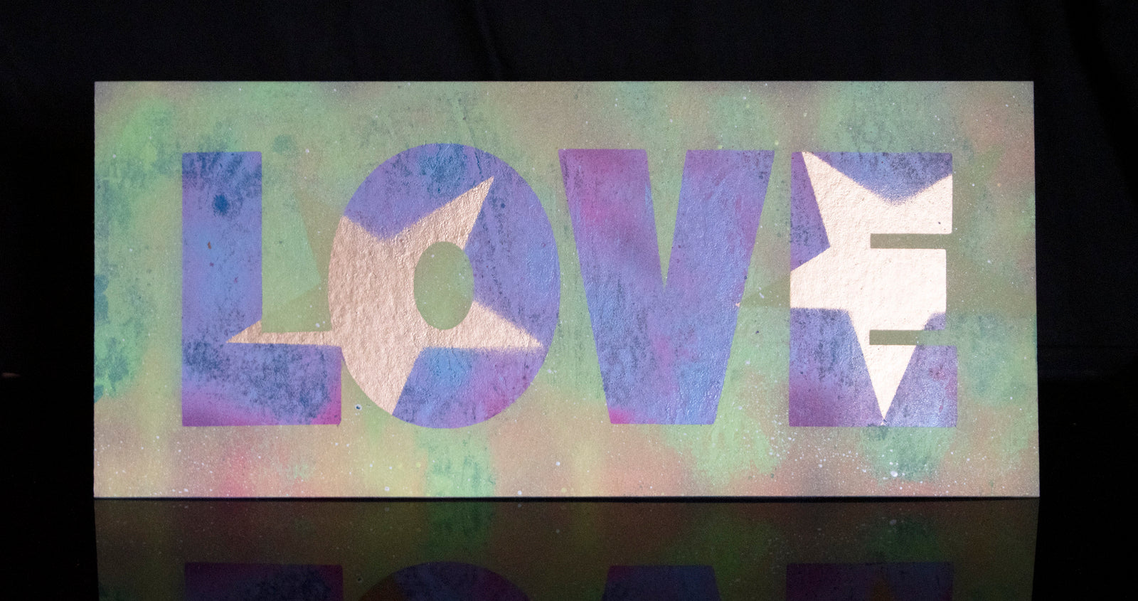 Will Wright - LOVE - Original Stencil Painting no.3