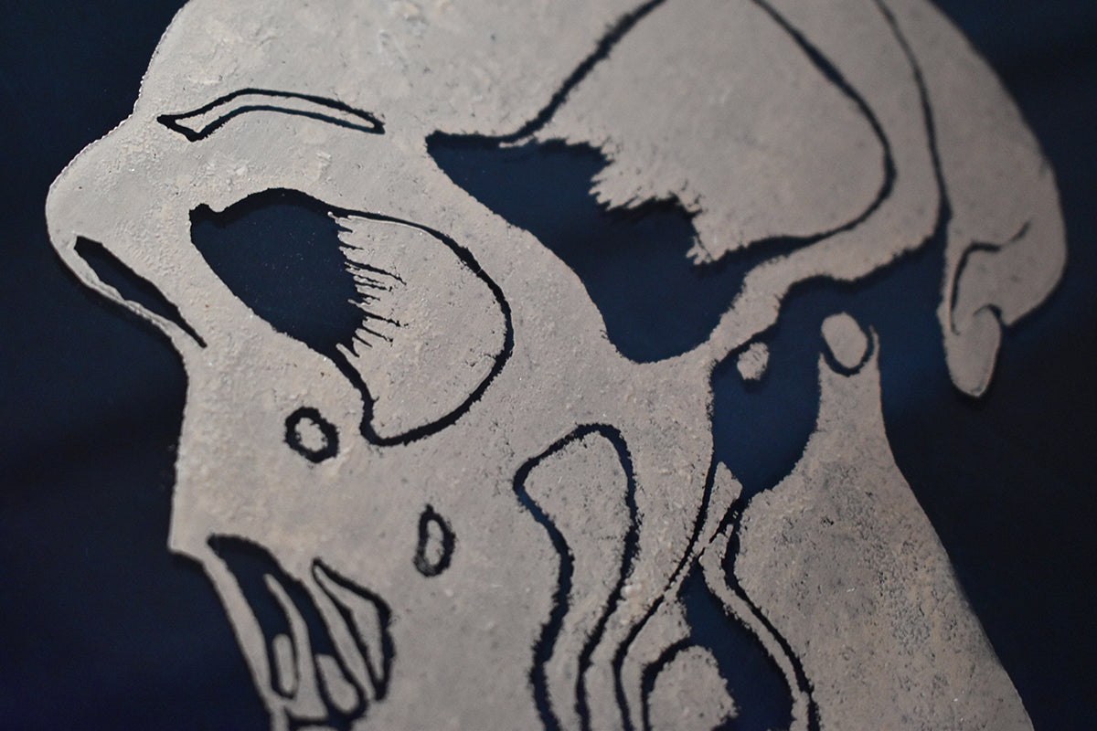 Will Wright - Mimir Large- Gold Glass - Framed