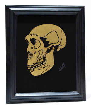 Will Wright - Mimir Small- Gold Glass - Framed