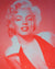 David Studwell - Marilyn Monroe - Neon Red - Diamond Dust