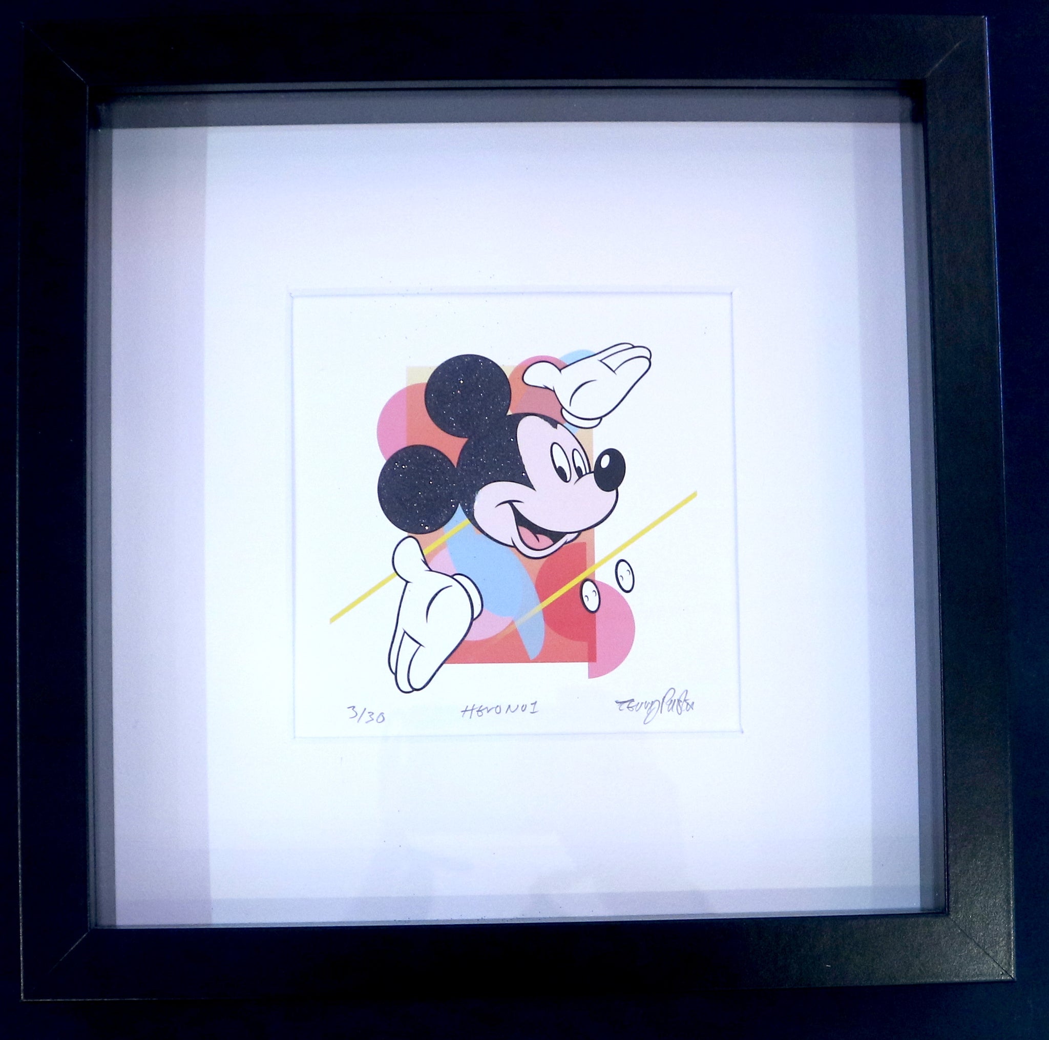 Completed, Unframed Mickey Mouse Diamond Art painting
