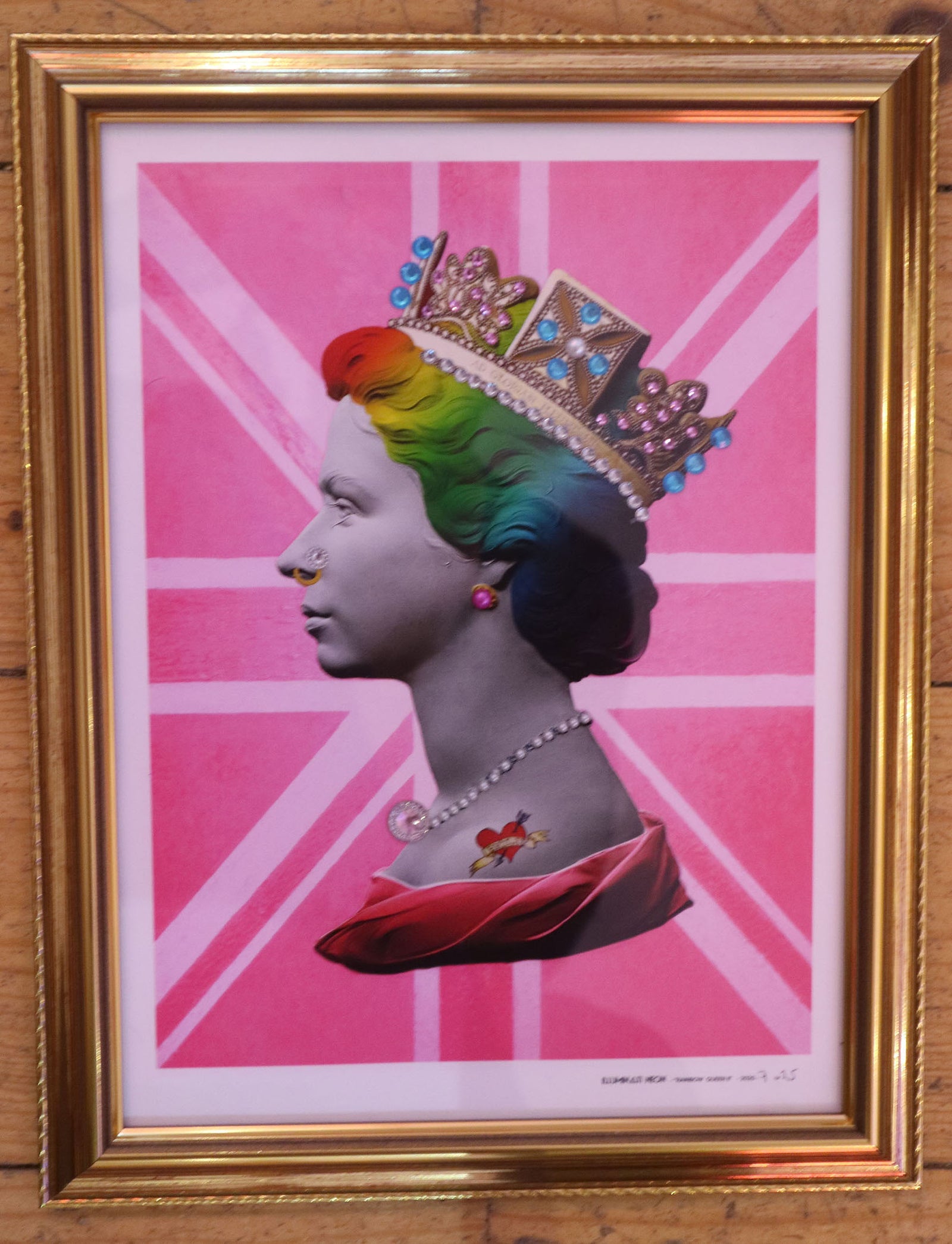 Illuminati Neon - Mini Rainbow Punk Queen II (Framed)