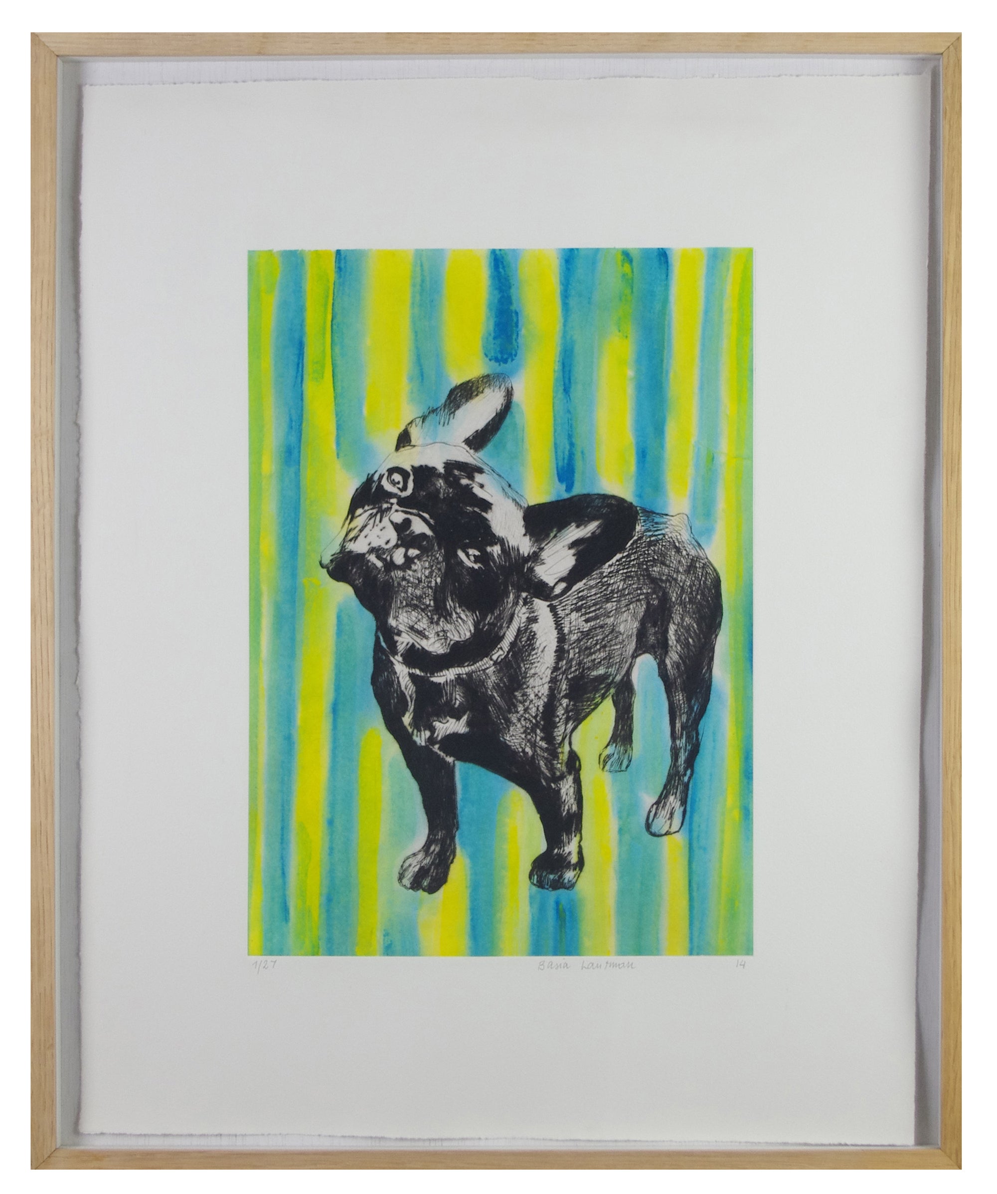 Basia Lautman - Naughty Bulldog (Framed)