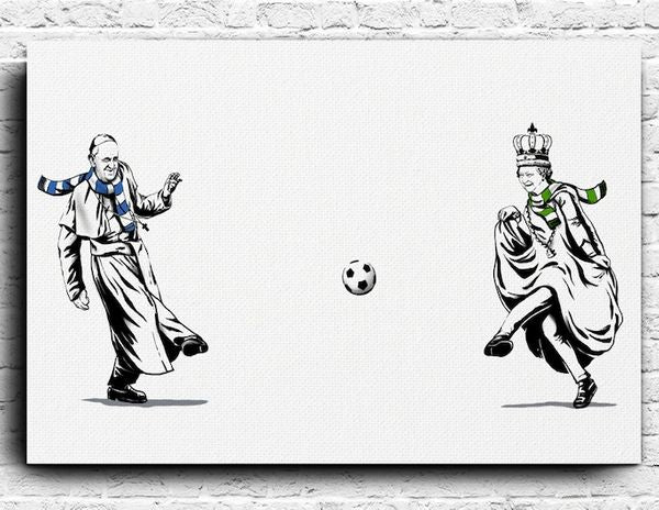 The Rebel Bear - Old Firm (Canvas)