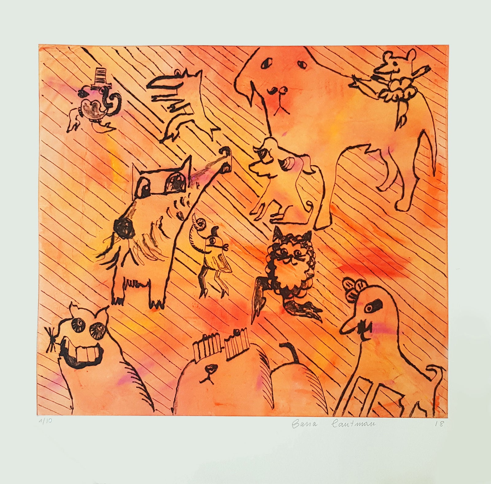 Basia Lautman - Orange Characters