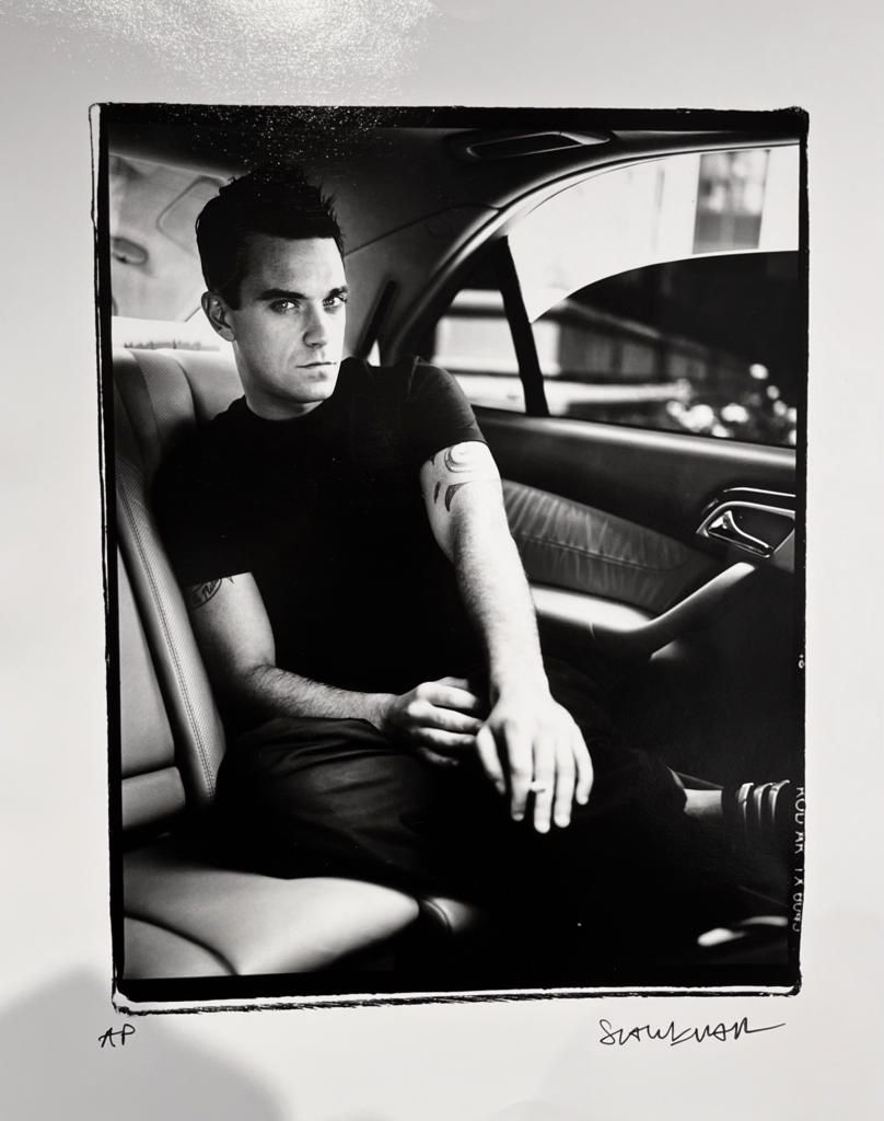 Robbie Williams 2 - Very Rare Hand Fibre Print - 31cm x 41cm