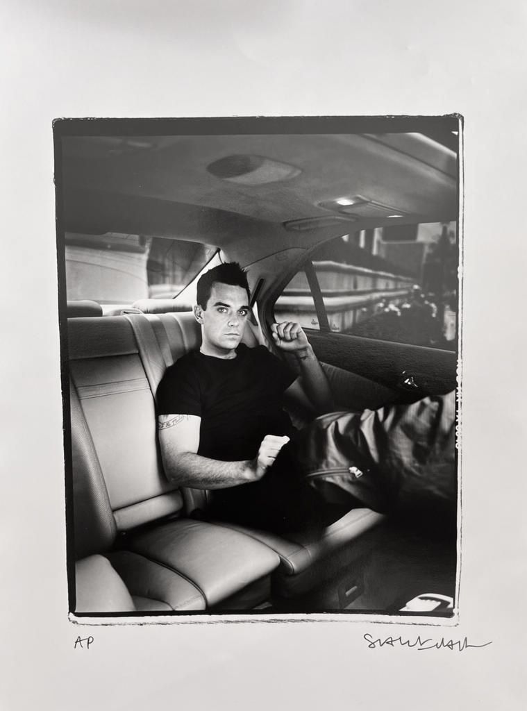 Robbie Williams 1 - Very Rare Hand Fibre Print - 31cm x 41cm