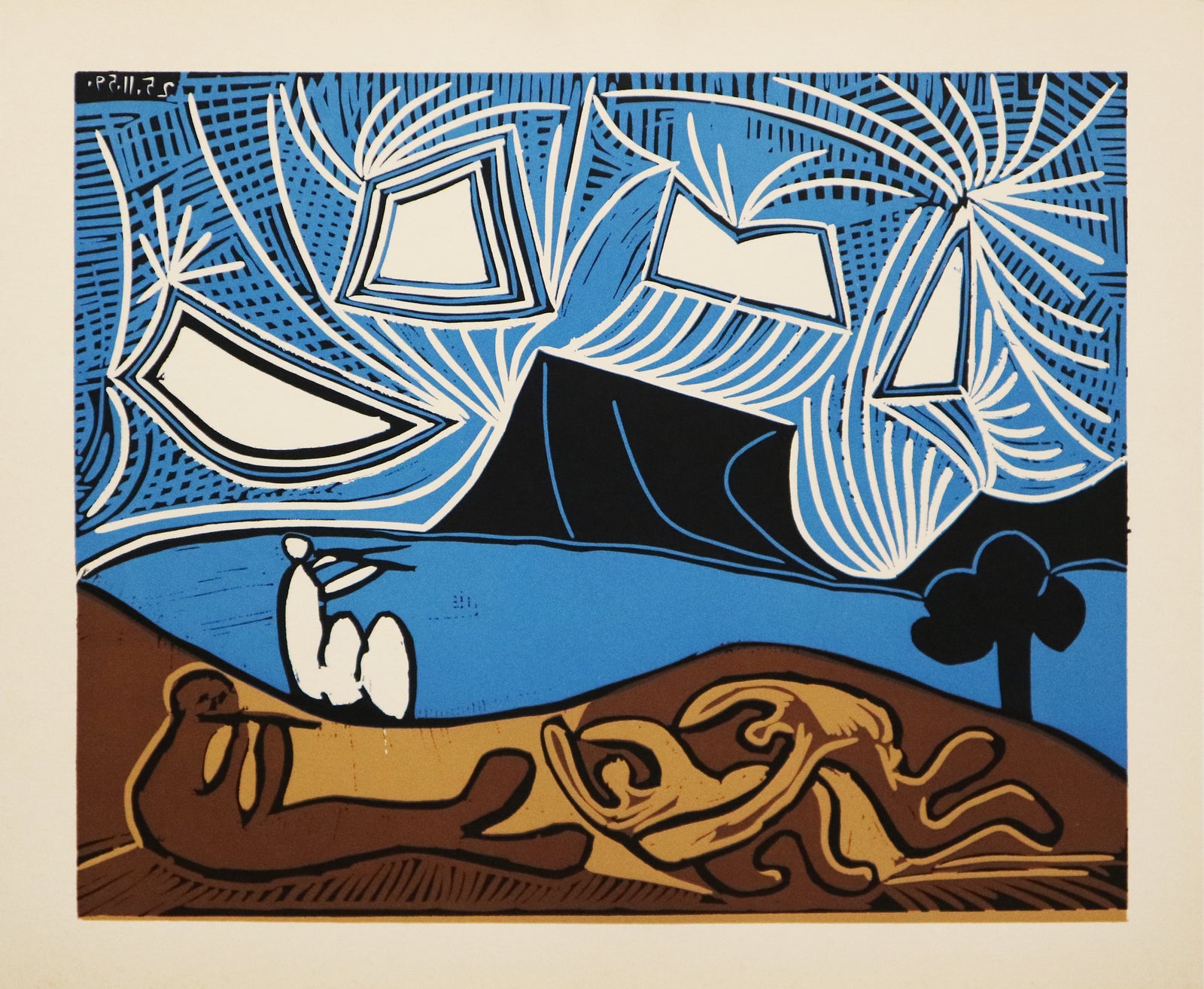 Pablo Picasso - Bacchanal With Pair Of Lovers