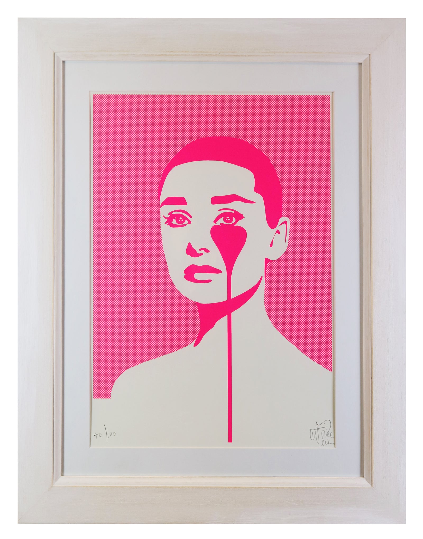 Pure Evil - Audrey Hepburn (Nightmare Series) (Framed)
