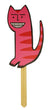 Alan Rogerson - Cat On A Stick (Pink)