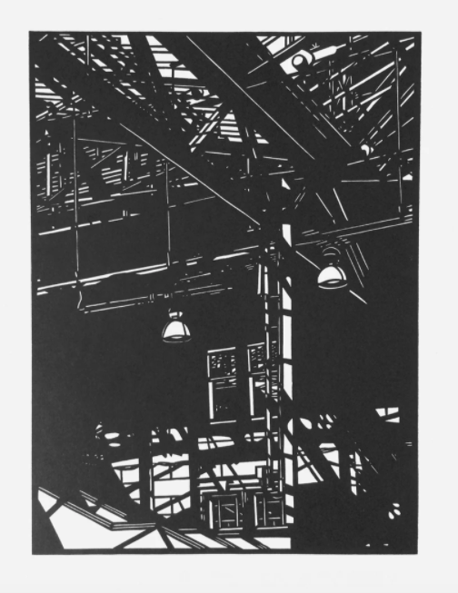 Callum Russell - Waverley 2 (Linocut)