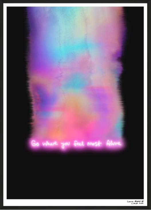 Lauren Baker - Go Where You Feel Most Alive - Rainbow Trail (Supersize), 2022