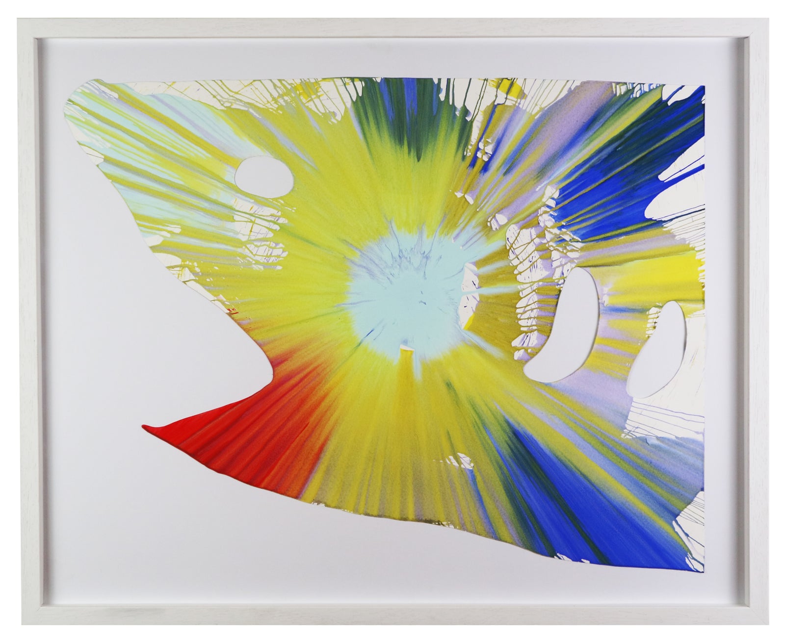 Damien Hirst - Shark (Spin Painting) (Framed)