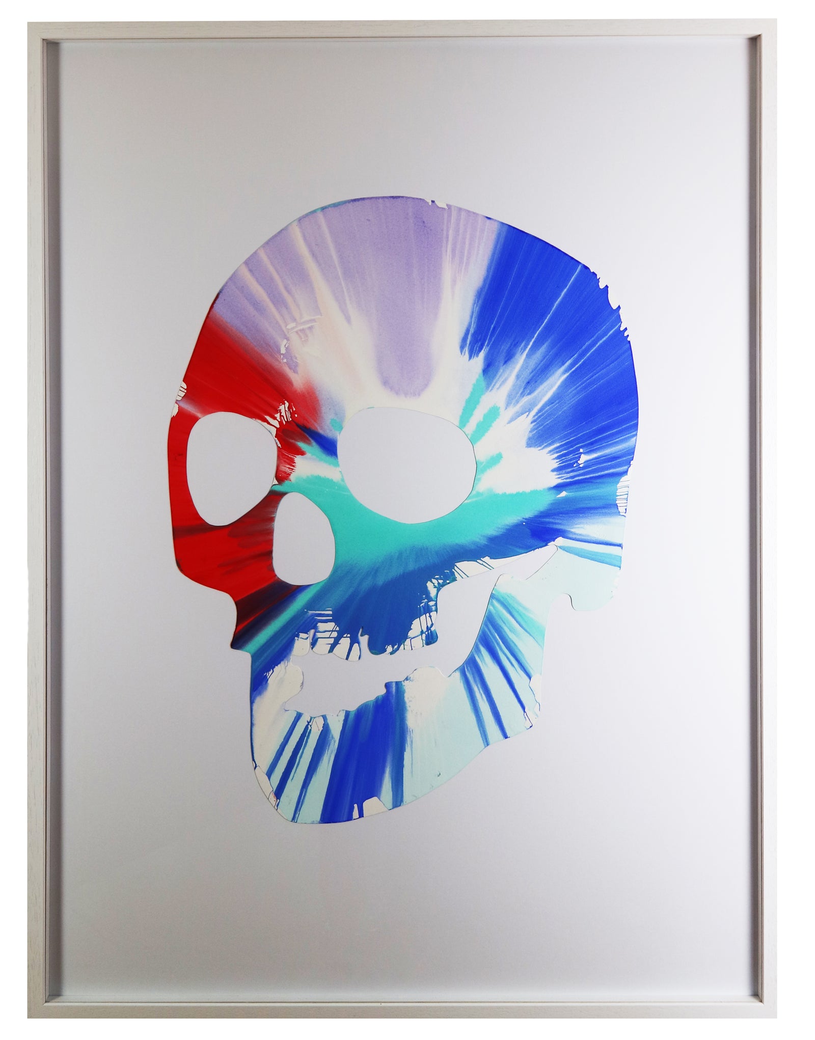 Damien Hirst - Skull (Spin Painting) (Framed)