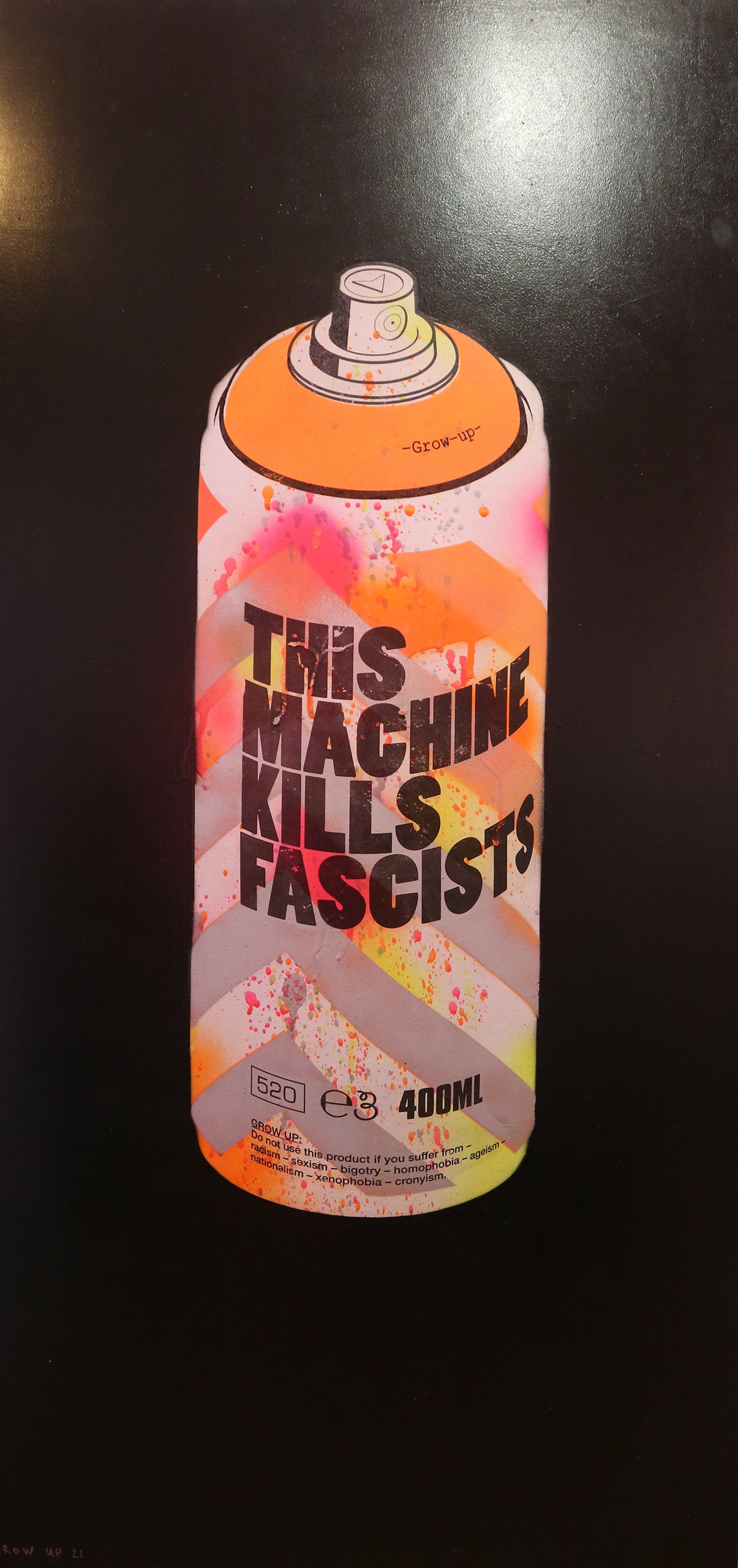 Grow Up - Paint It Black - Original Painting