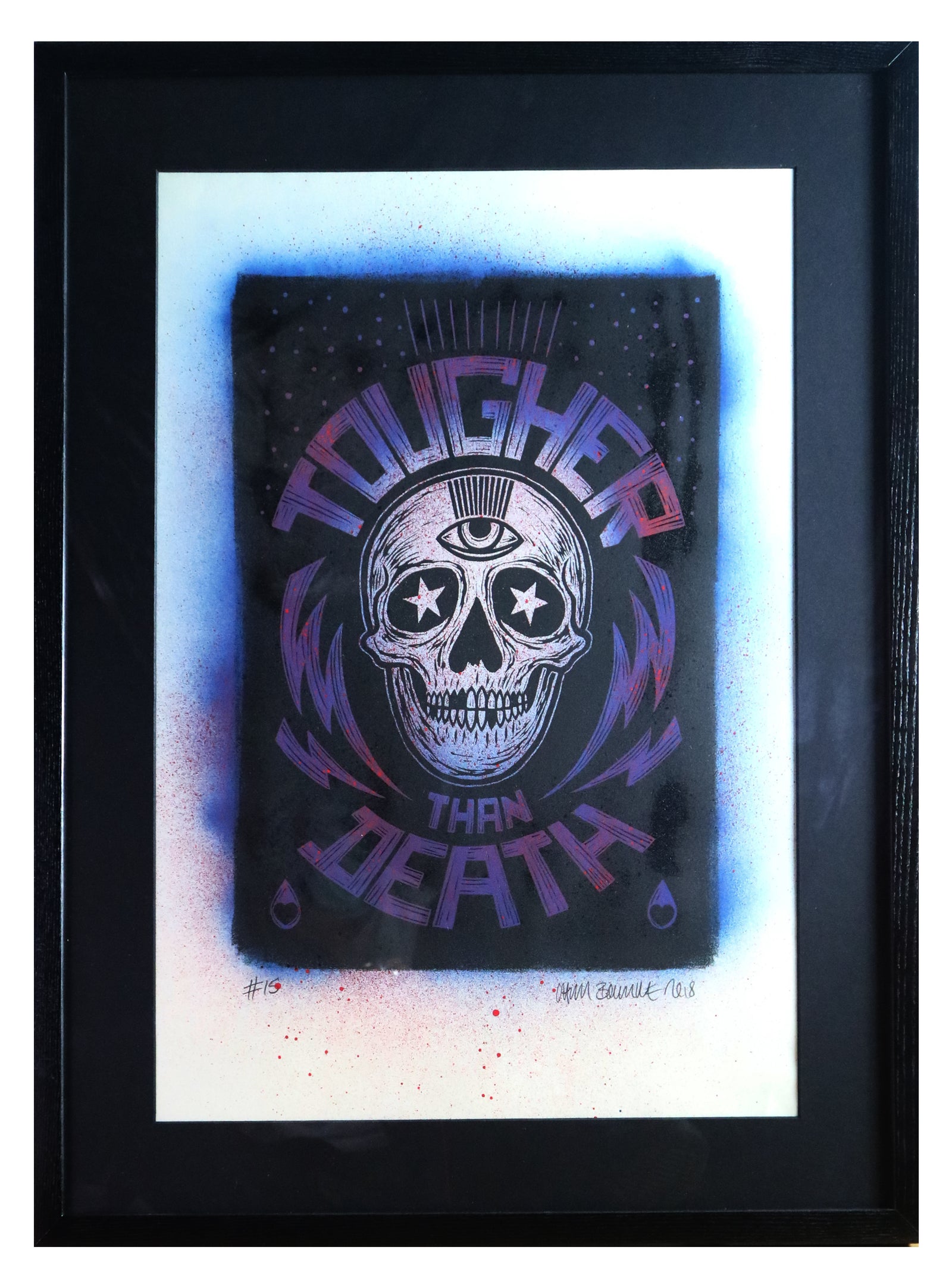 Chris Bourke - Tougher Than Death 15 (Framed)