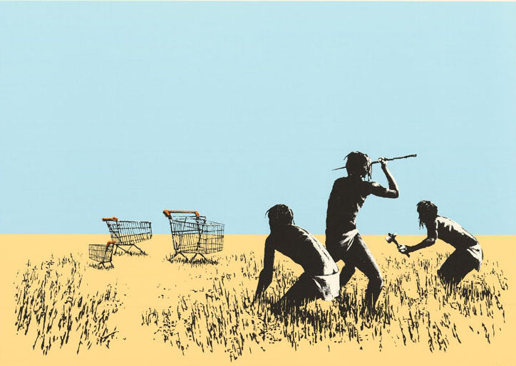 Banksy - Trolley Hunters (Colour) Signed