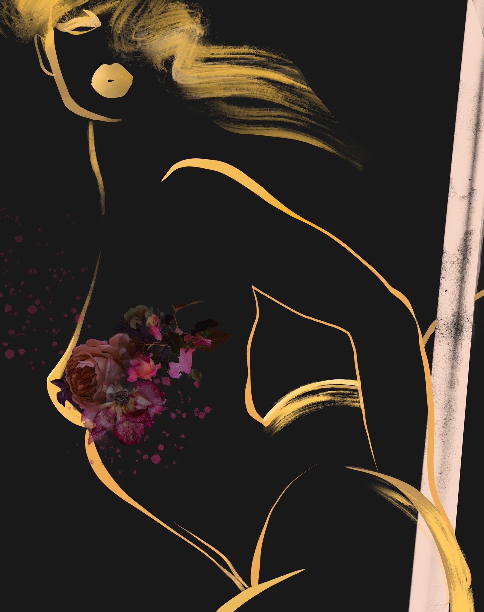 Mai (Hand Finished Gold Leaf)