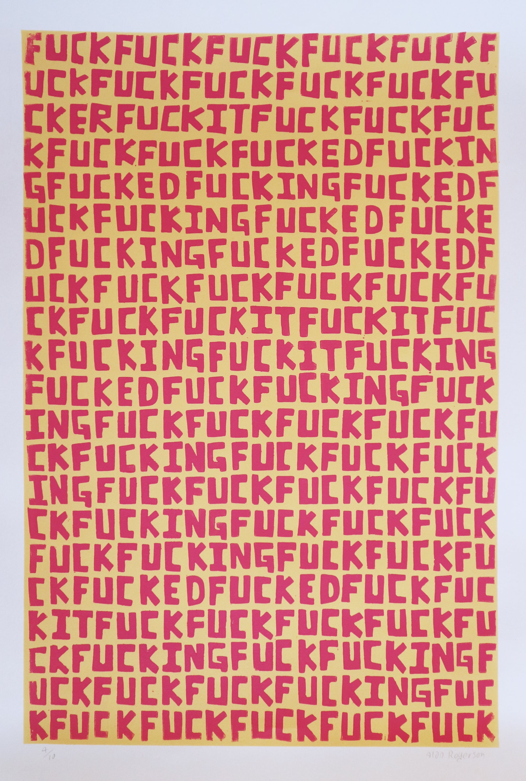 Alan Rogerson - Untitled (F**k)