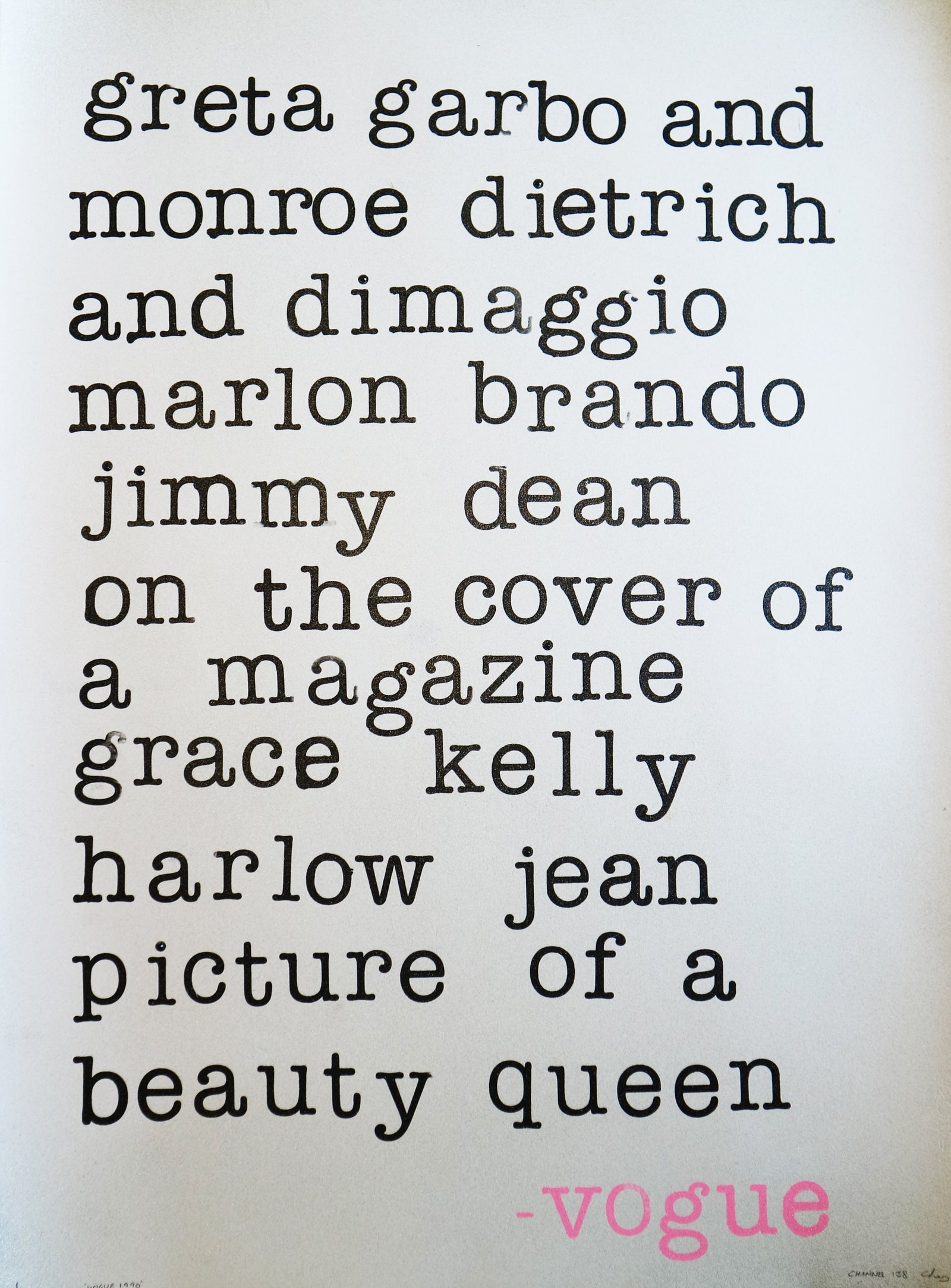 Channel 138 - Vogue 1990