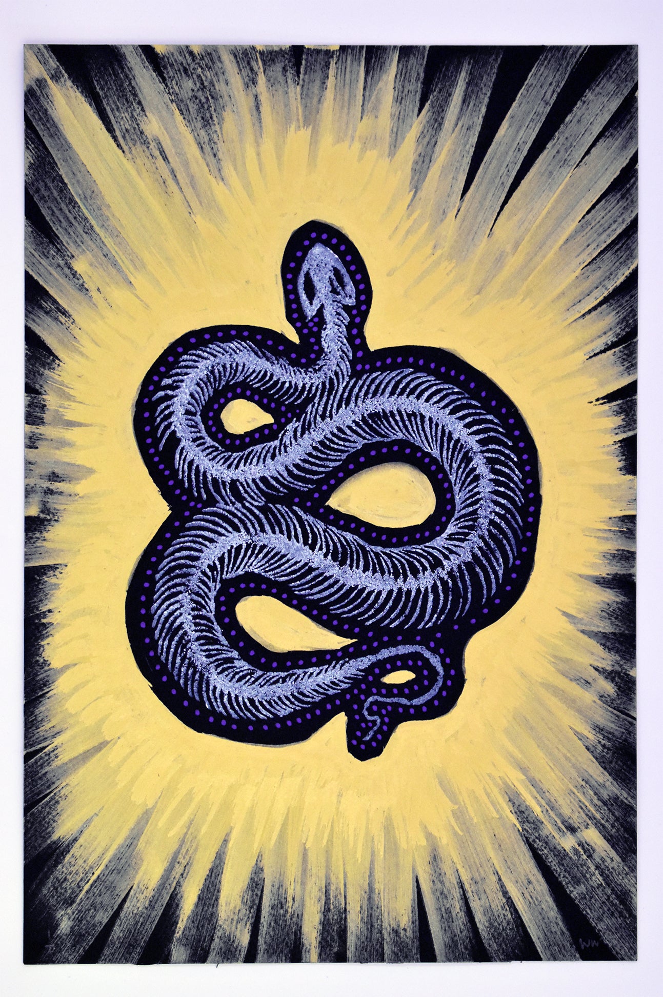 Will Wright - WYRM - Hand Finished POSCA Marker and gold paint