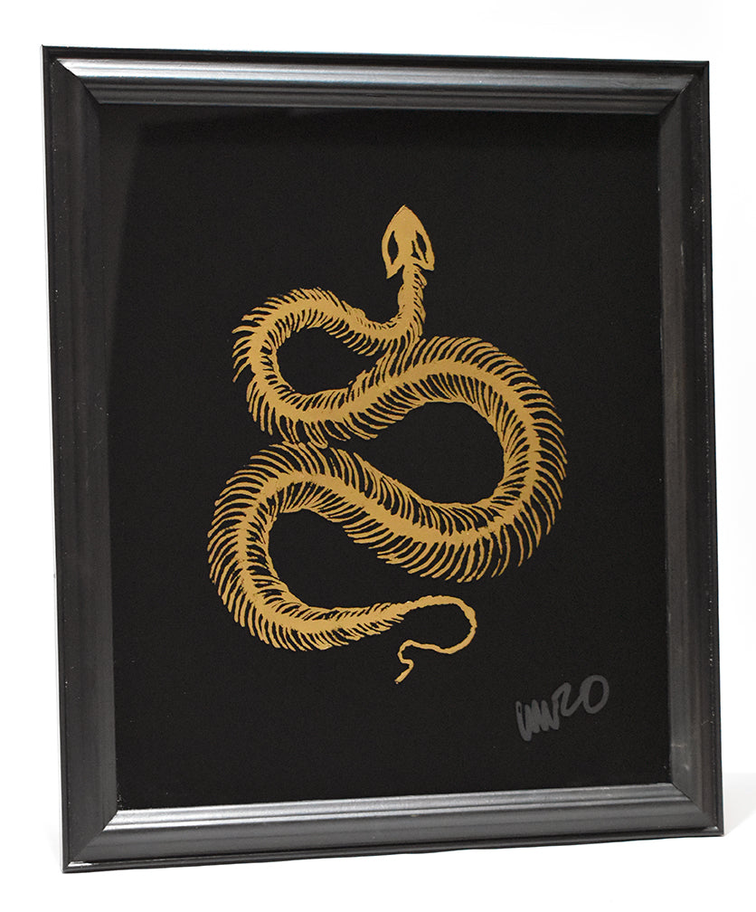 Will Wright - WYRM - Gold Glass- Framed