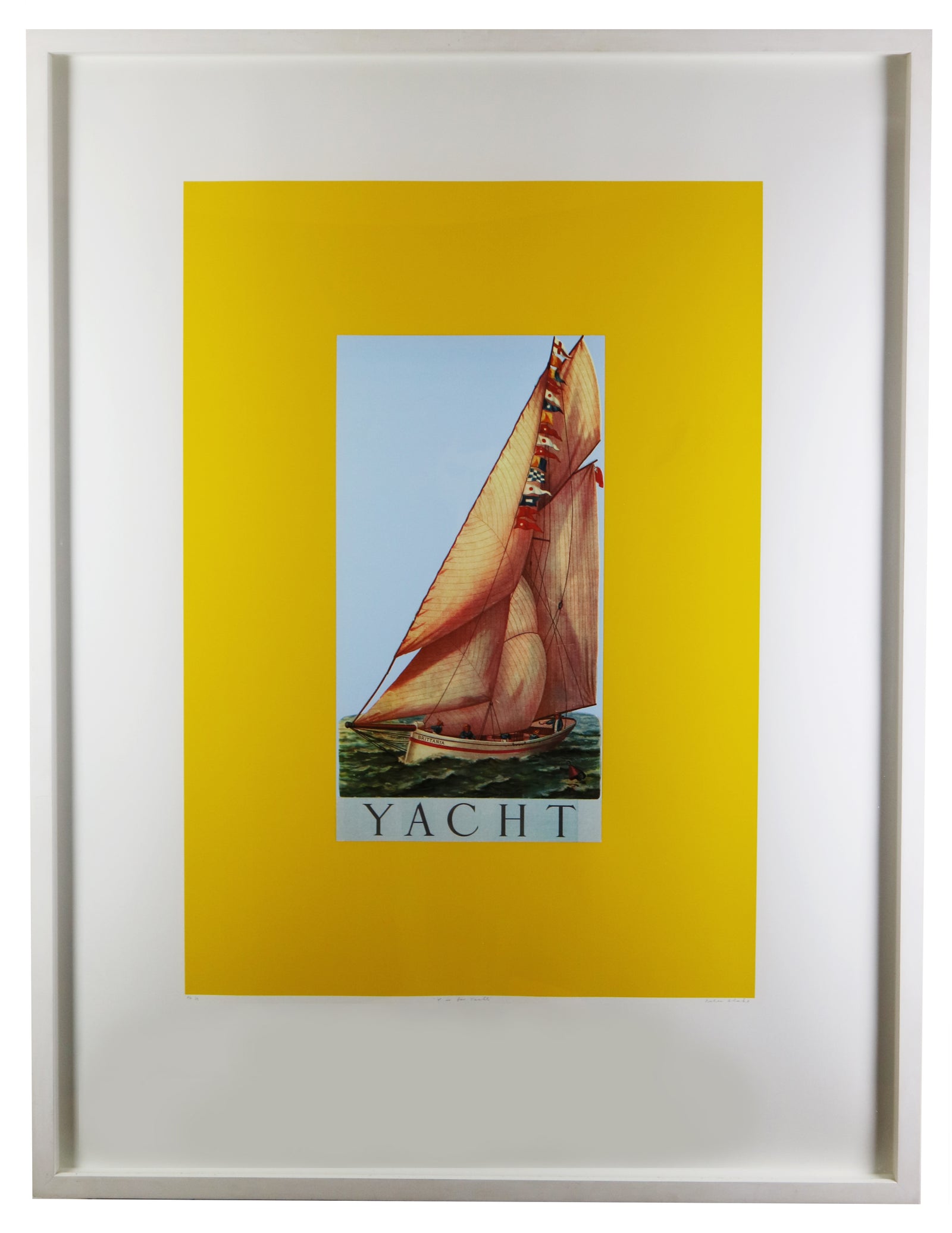 Peter Blake - Y is for Yacht (Framed)