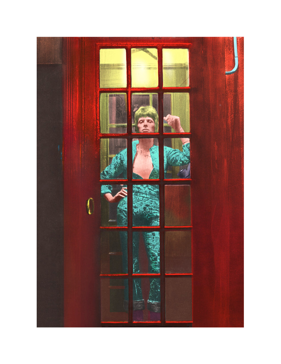 Terry Pastor - Ziggy - Moonage daydream - Red and Turquoise