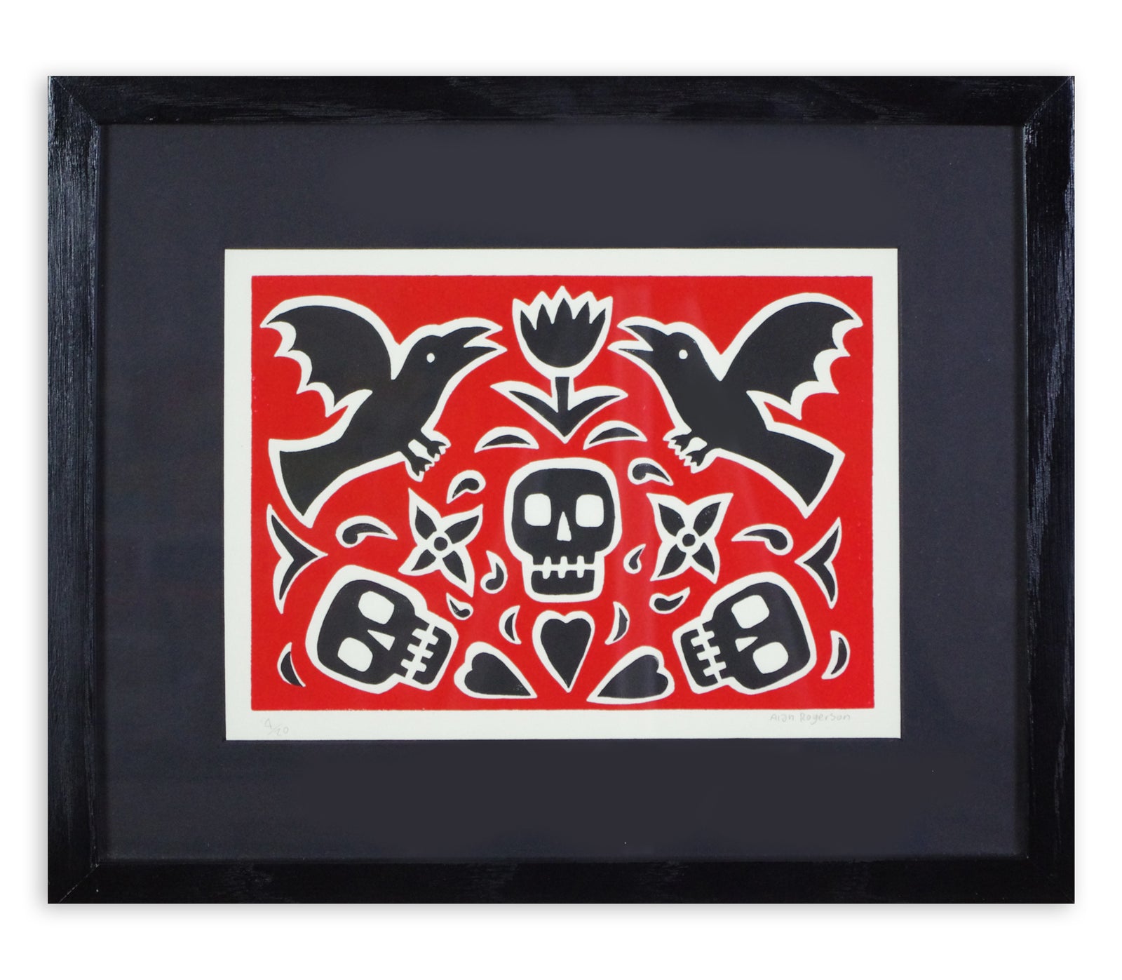 Alan Rogerson - Untitled (Skulls & Crows)