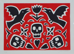 Alan Rogerson - Untitled (Skulls & Crows)