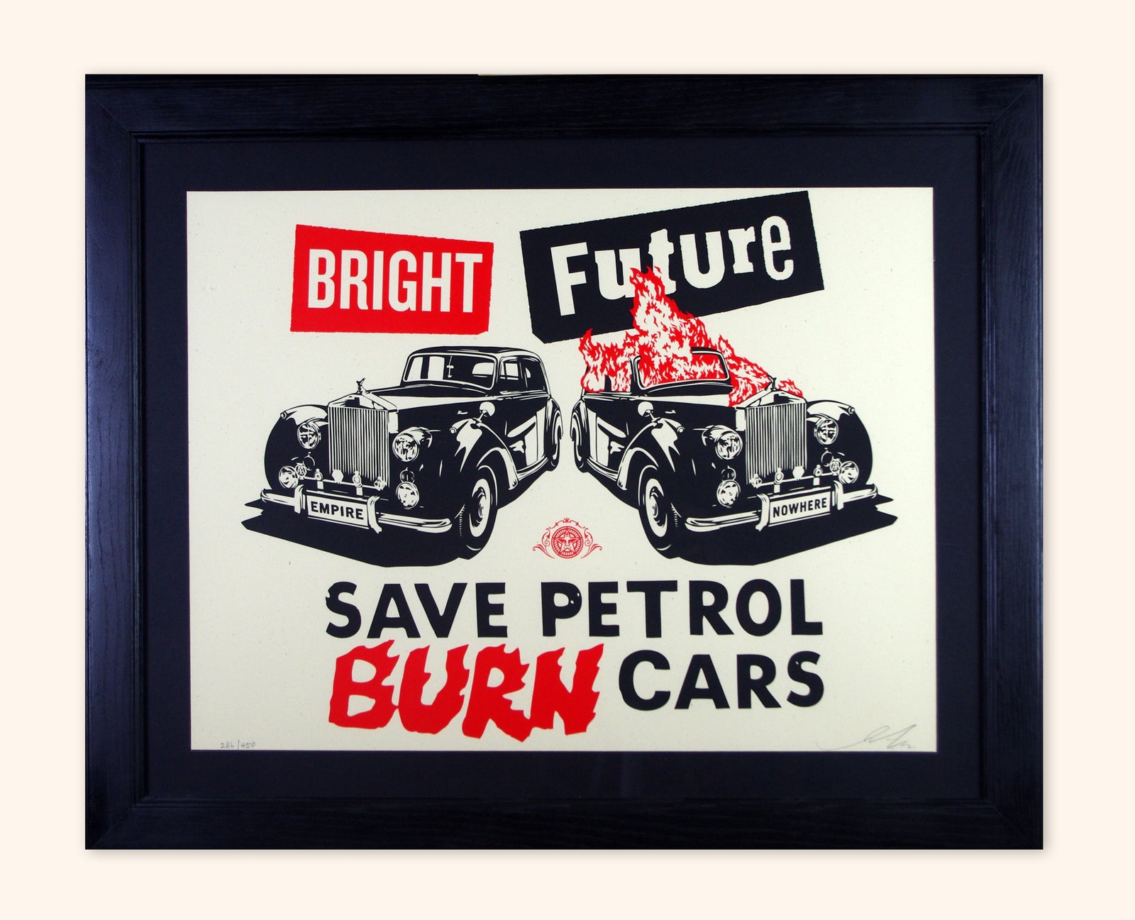 Shepard Fairey /Jamie Reid - Bright Future (Framed)