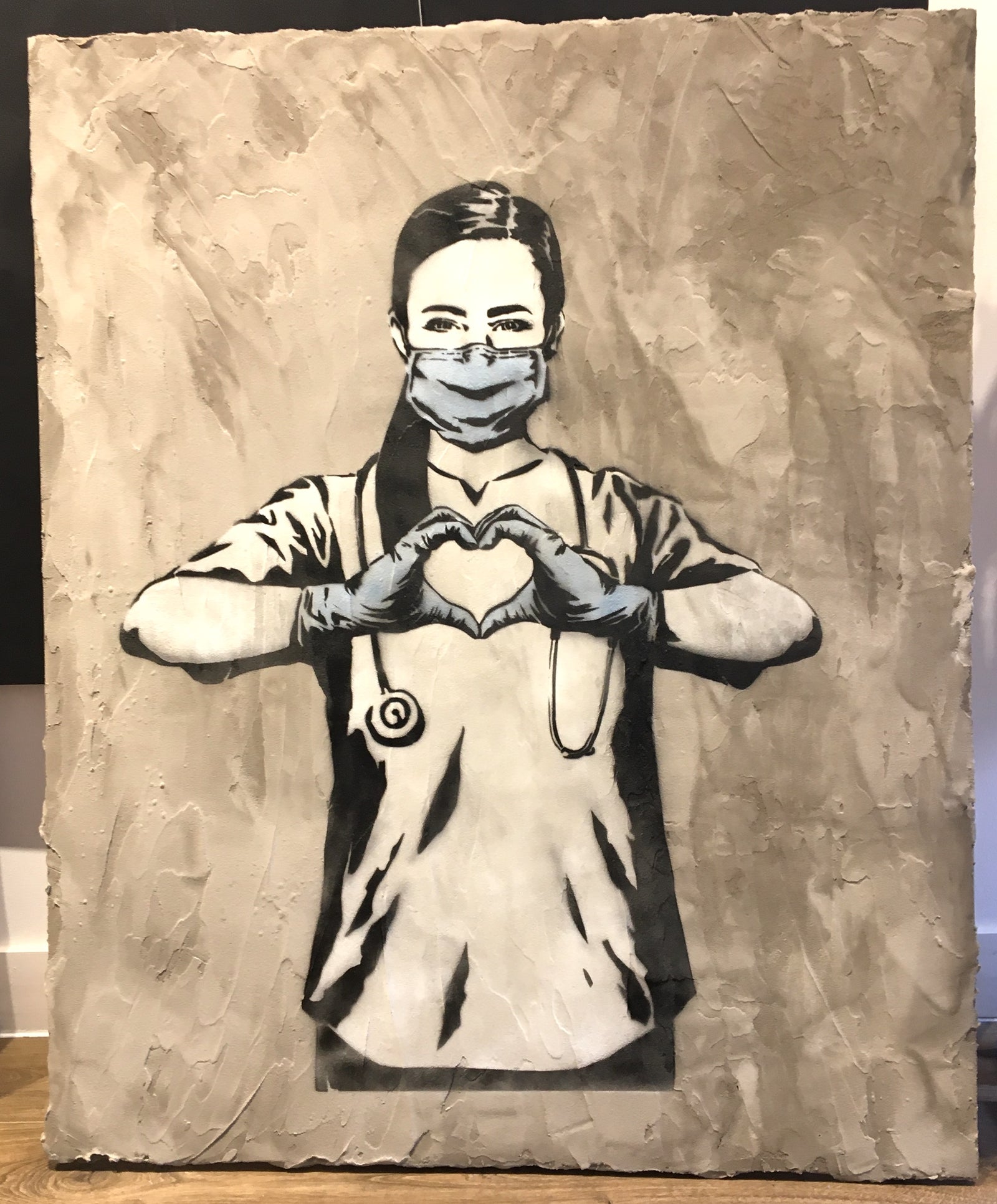 The Rebel Bear - Original One Off Works On Concrete