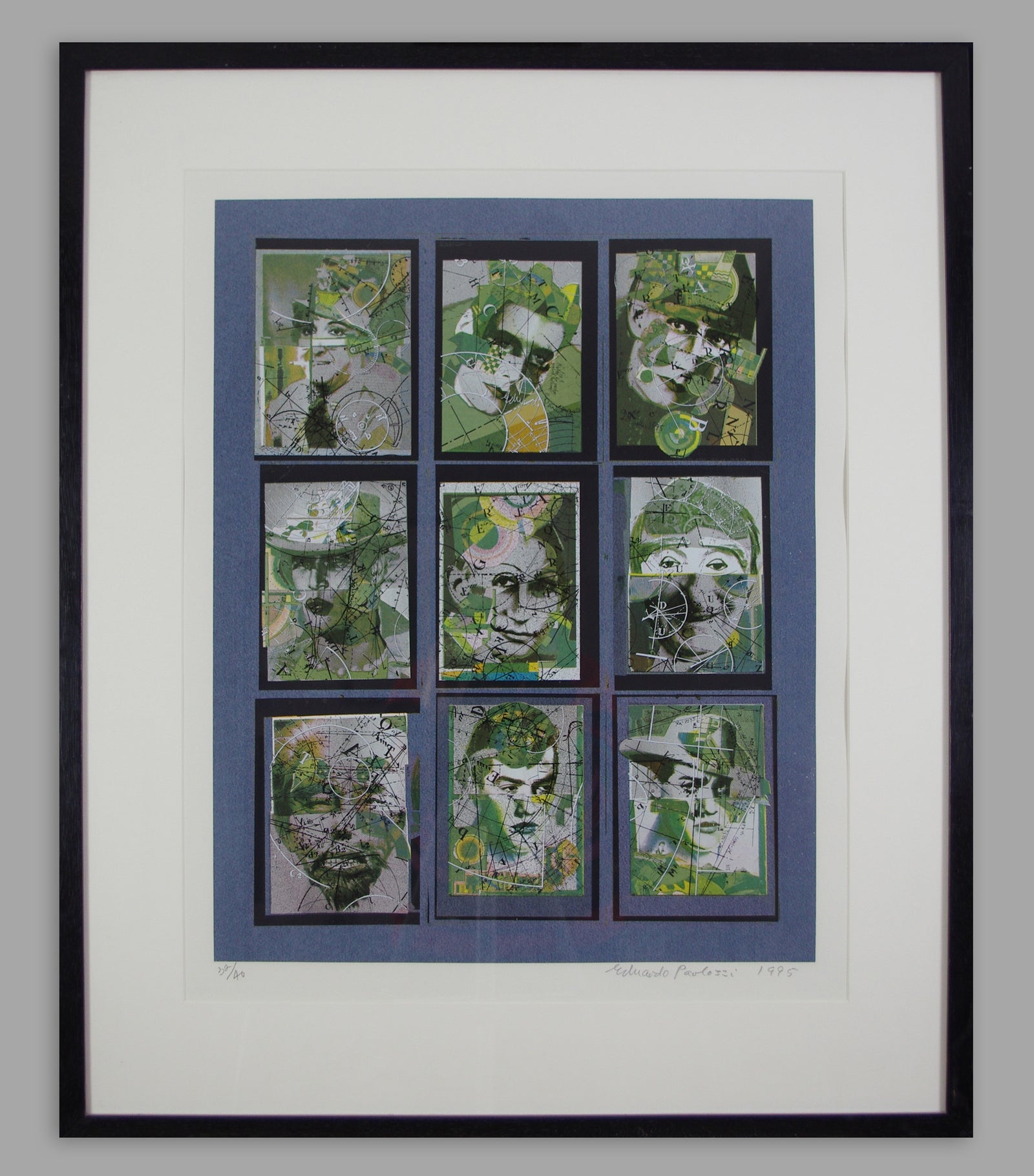 Eduardo Paolozzi - Nine Heads (Framed)