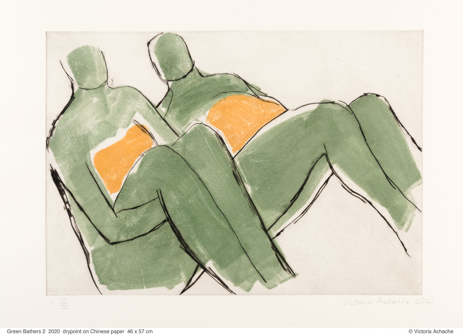 Victoria Achache - Green Bathers 2