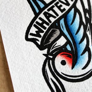 Chris Bourke - Whatevs - Hand Coloured