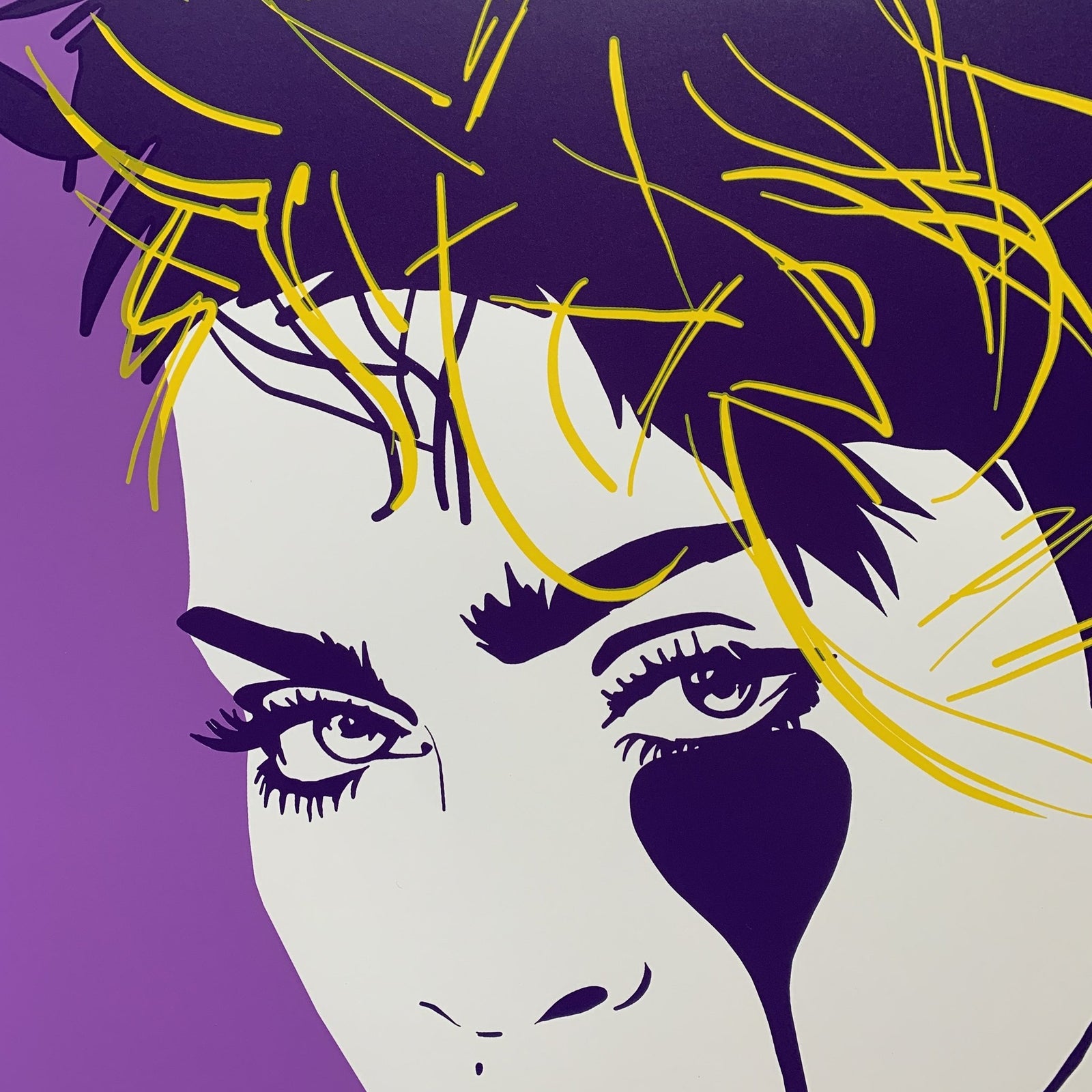 Pure Evil - LUCKY STAR LILAC - MADONNA SCREENPRINT