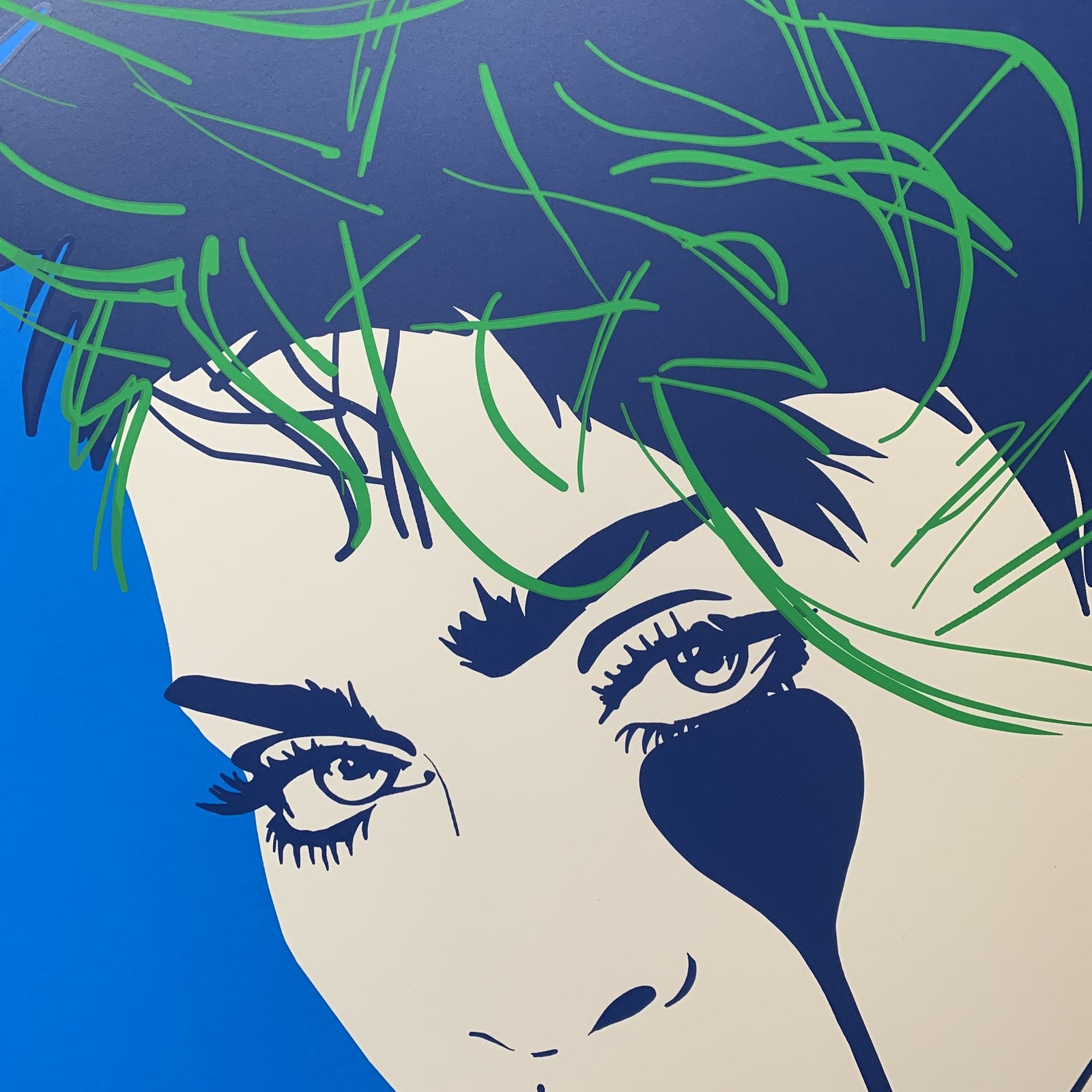 Pure Evil - LUCKY STAR BLUE - MADONNA SCREENPRINT