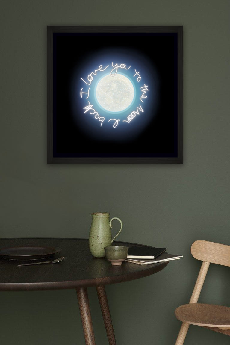 Lauren Baker - Midnight Moon (Framed)