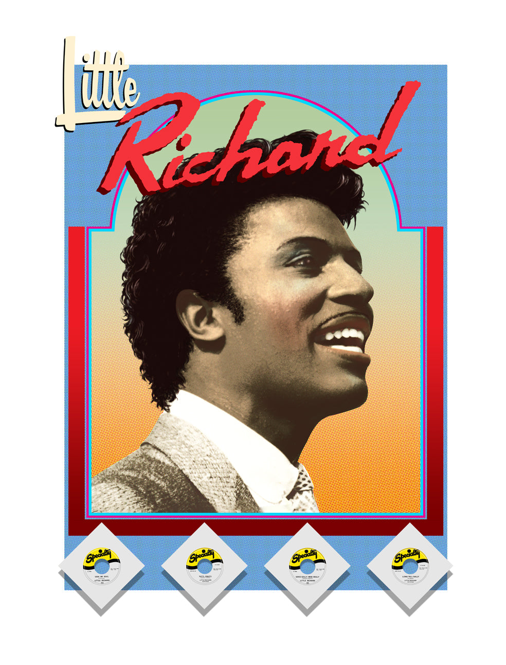 Terry Pastor - Little Richard (Black Glitter)