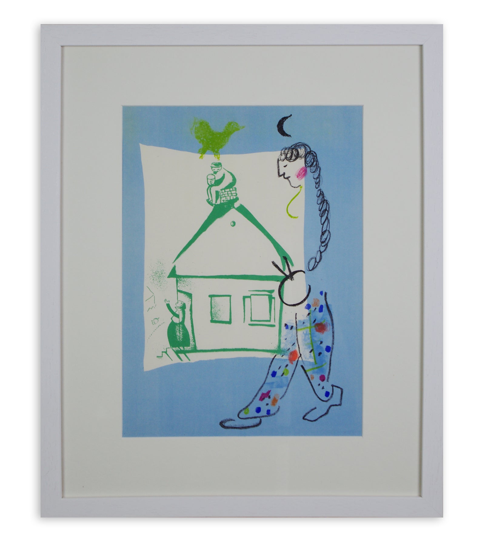 Marc Chagall - The House in my Village (Framed)
