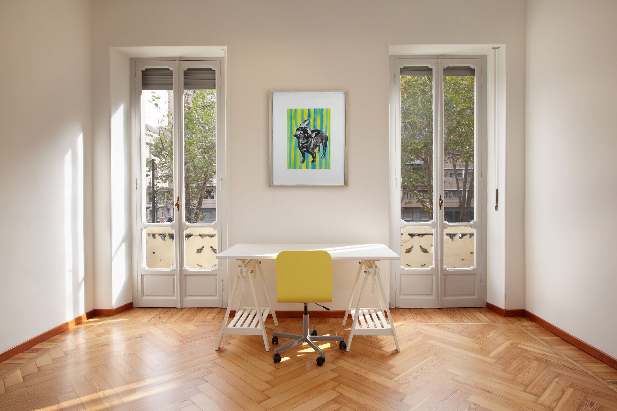 Basia Lautman - Naughty Bulldog (Framed)