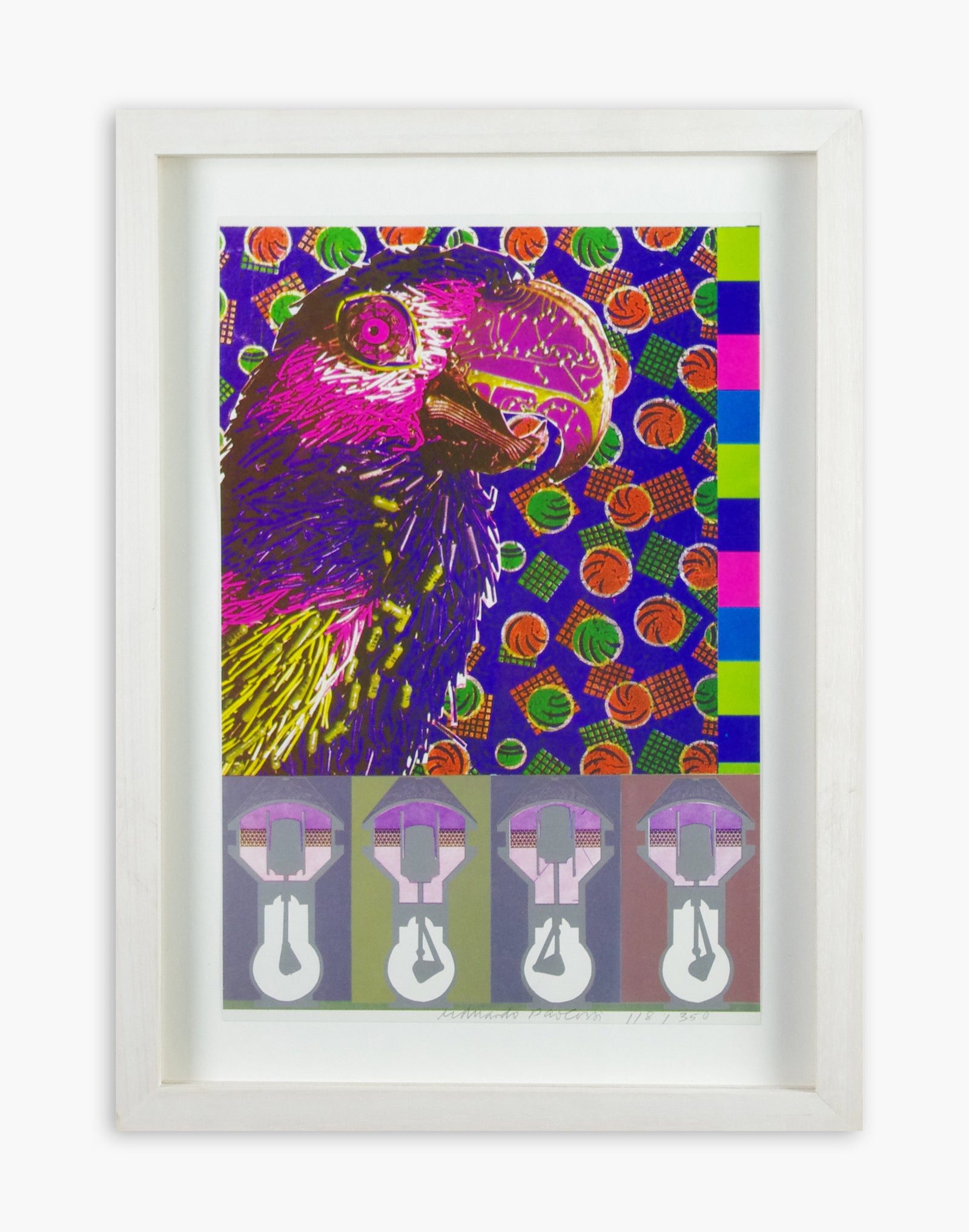 Eduardo Paolozzi - Will man desert the dog for the dolphin? (Framed)