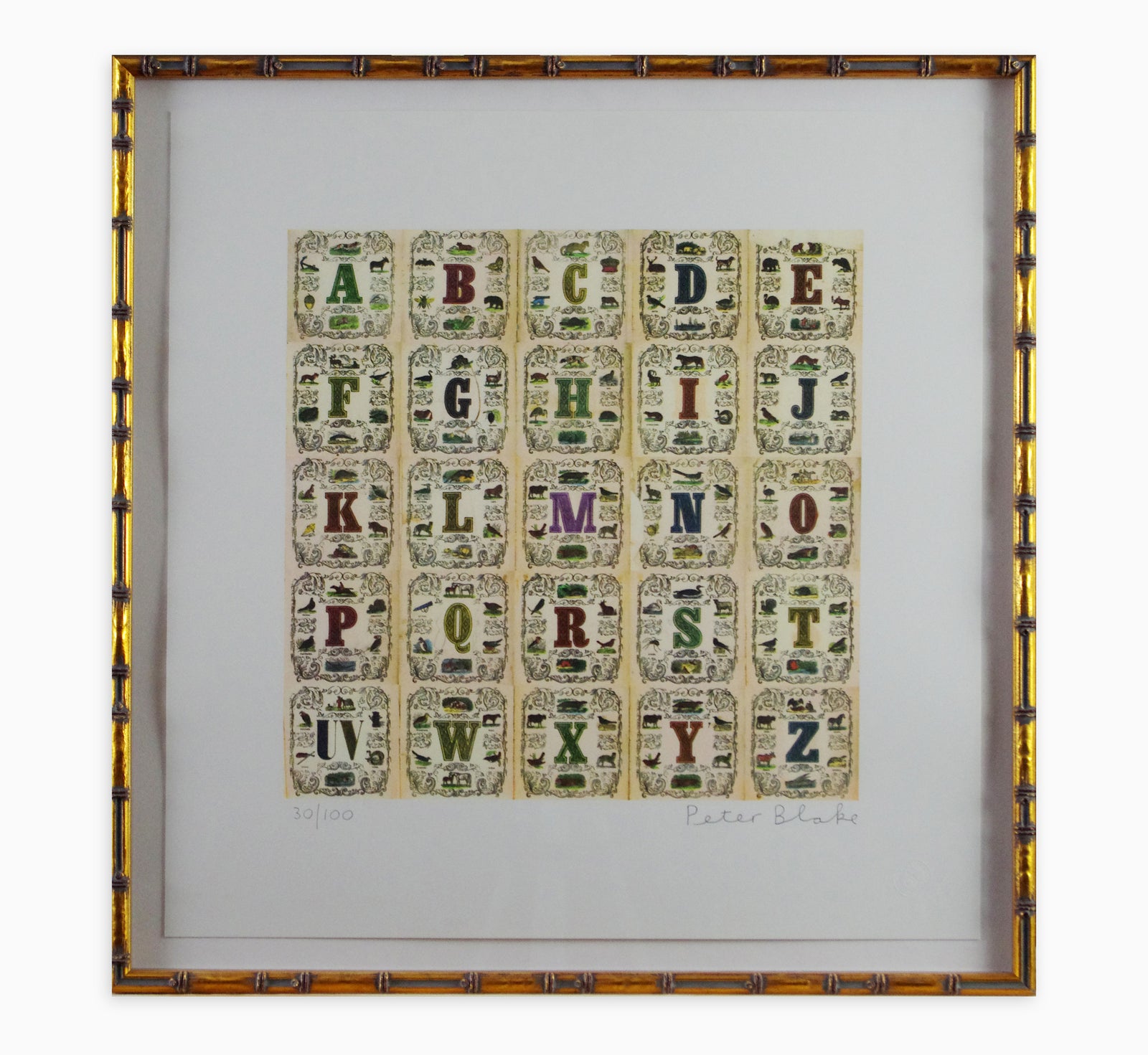 Peter Blake - Appropriated Alphabets 11 (Framed)