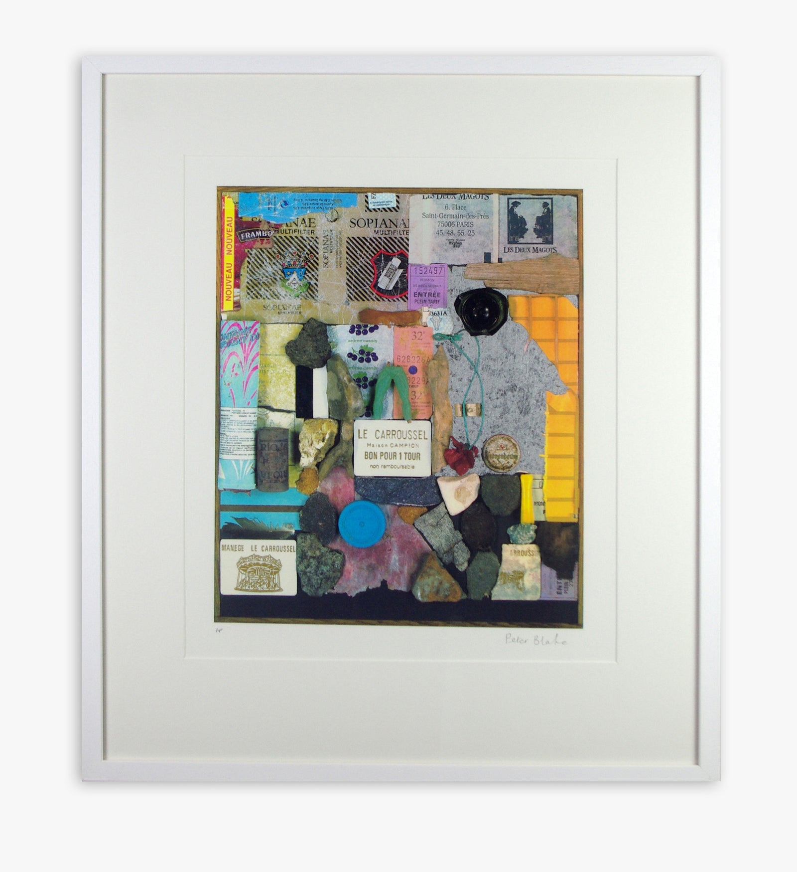 Peter Blake - A Walk in The Tuileries Gardens (Framed)