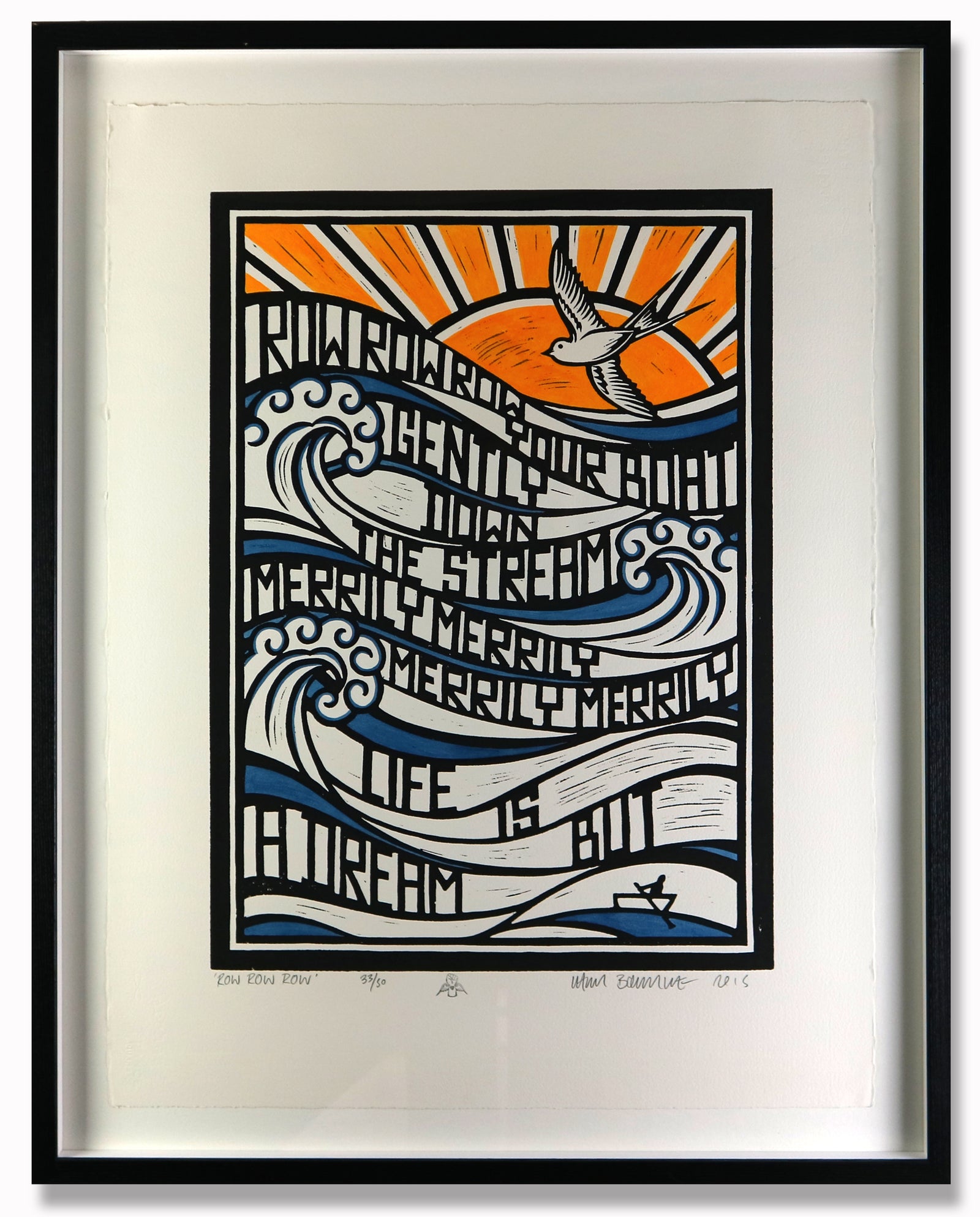 Chris Bourke - Row Your Boat (Hand Coloured)