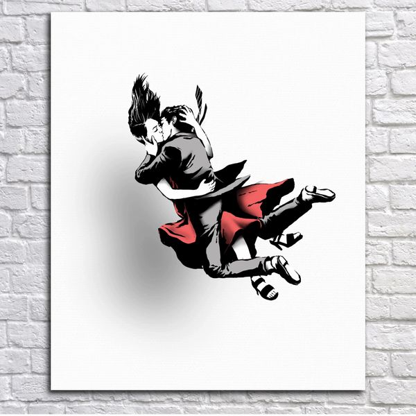 The Rebel Bear - Falling (Canvas)