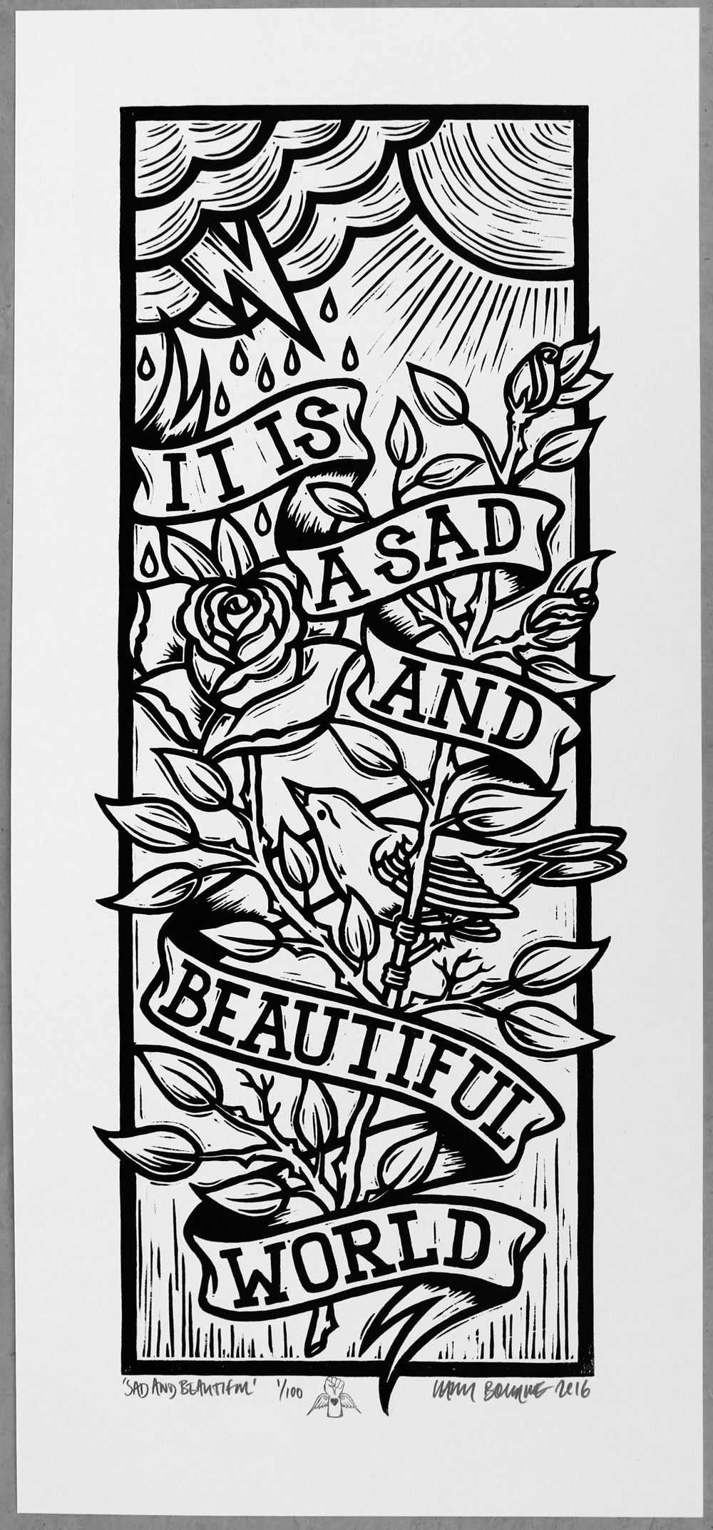 Chris Bourke - It's A Sad and Beautiful World (Black and White Edition)