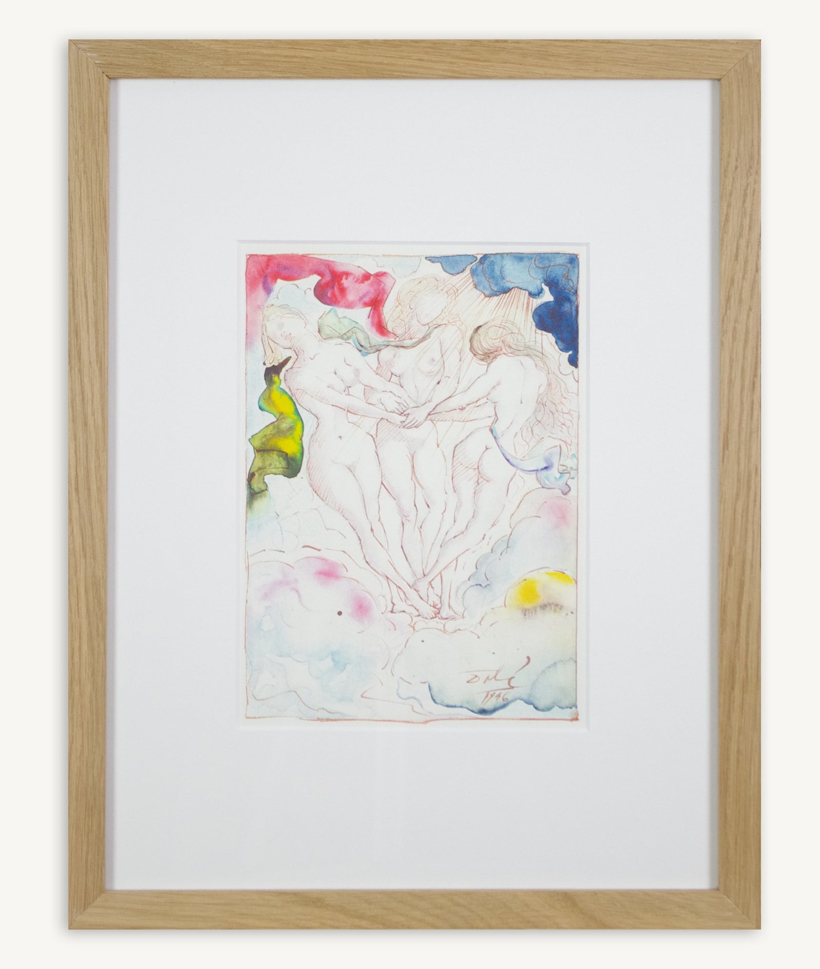 Salvador Dali - Les Trois Graces (The Three Graces) (Framed)