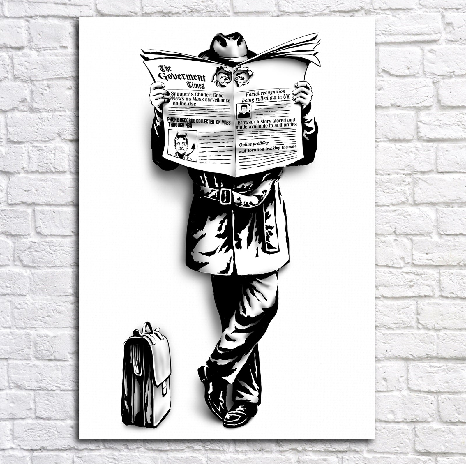 The Rebel Bear - The Government Times - Canvas