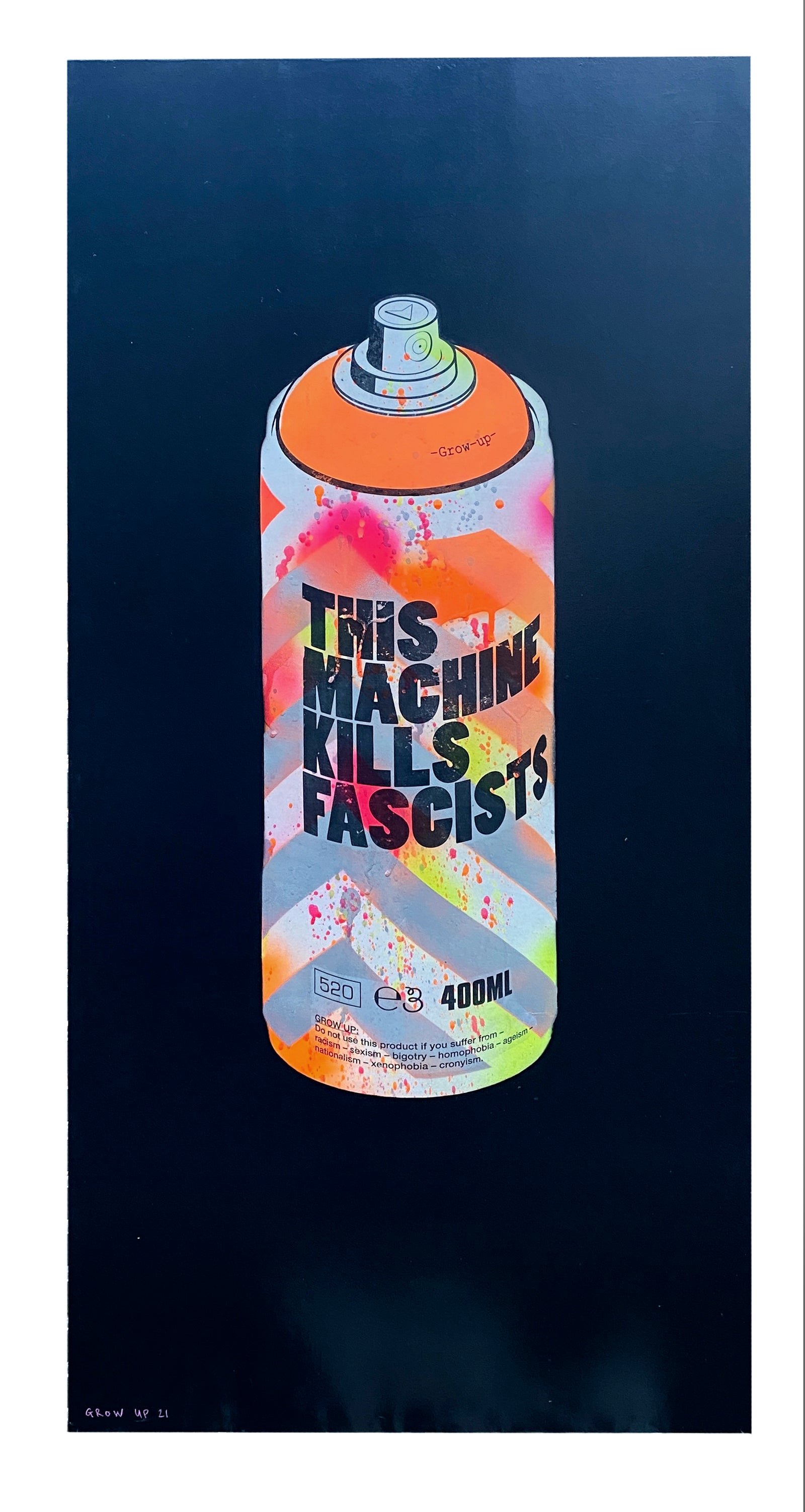 Grow Up - Paint It Black - Original Painting